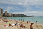 Waikiki (Diamond Head in the background)