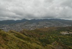View od Diamond Head vilcano crater (what's left of it)